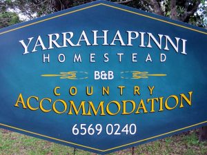 Yarrahapinni Homestead Sign